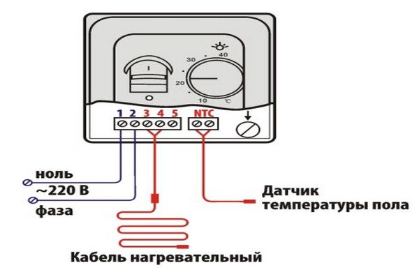 Как подключить теплый пол от выключателя